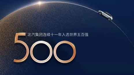 北汽集團連續11年入選世界500強，加速邁向競爭性增長